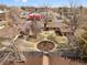 Bird's eye view of the property and its well-maintained landscaping in a quiet, residential area at 2814 N Harrison St, Denver, CO 80205