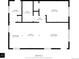 Detailed floor plan displaying layout and dimensions of each room, including living area and bedroom at 2814 N Harrison St, Denver, CO 80205