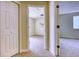 Neutral bedroom showcasing plush carpeting, ample closet space, and a calm, relaxing atmosphere at 4302 Nepal St, Denver, CO 80249