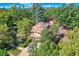 Aerial view of house and surrounding neighborhood at 5635 E 17Th Avenue Pkwy, Denver, CO 80220