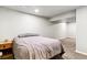 Minimalist bedroom with carpet and modern ceiling, offering a serene and uncluttered space at 1927 S Peoria St, Aurora, CO 80014