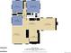 Detailed floor plan showcases layout of rooms, including the kitchen, bedrooms, living room, and dining area at 13624 Omega Cir, Lone Tree, CO 80124