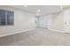 Open basement with recessed lighting and a neutral color palette at 10174 Spotted Owl Ave, Highlands Ranch, CO 80129