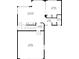 Detailed floor plan of the second floor, showing the kitchen, living room, garage, laundry, and bathroom at 10174 Spotted Owl Ave, Highlands Ranch, CO 80129