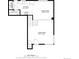 First floor plan featuring the kitchen, dining area, living room, bathroom, and laundry with dimensions at 1002 Zang St, Golden, CO 80401