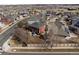 Aerial view of a neighborhood showcasing a two-story home at 23101 Timber Spring Ln, Parker, CO 80138