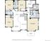 Second-story floor plan showing bedrooms, bathrooms, walk-in closet, hall, and balcony layout at 1348 Lawson Ave, Erie, CO 80516