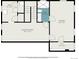 Floorplan depicting layout of rooms, including bedrooms, bathroom, recreation room, and walk in closet at 1865 S Logan St, Denver, CO 80210