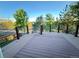Spacious deck with modern railings, offering a great outdoor living space at 23760 Broadmoor Dr, Parker, CO 80138