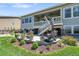 Patio with outdoor furniture and landscaped backyard at 8661 S De Gaulle Ct, Aurora, CO 80016