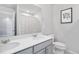 This bathroom features double sinks, a bathtub/shower, and a modern design, making it a functional and stylish space at 12759 Buffington Trl, Parker, CO 80134