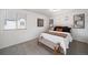 Inviting primary bedroom with soft carpet and modern decor at 46558 Avery Ln, Bennett, CO 80102