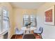 Bright dining area with a round table, stylish chairs, natural light, and neutral decor at 109 W Simpson St, Lafayette, CO 80026