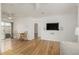 Cozy dining area with hardwood floors and adjacent outdoor access at 1386 S Garfield St, Denver, CO 80210