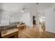 Open living space featuring hardwood floors and an open floor plan at 1386 S Garfield St, Denver, CO 80210