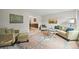 Inviting living room with comfortable seating, neutral decor, and a stylish area rug at 2974 E Otero Cir, Centennial, CO 80122