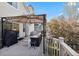 Spacious deck featuring outdoor furniture, a grill, and a canopy, ideal for outdoor cooking and relaxation at 17067 Motsenbocker Way, Parker, CO 80134