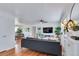 Bright living room boasts hardwood floors and neutral decor at 3049 S Williams St, Denver, CO 80210