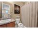 Functional bathroom with shower and tub combination with modern fixtures and decor at 23584 E 5Th Pl, Aurora, CO 80018