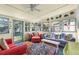 Cozy sunroom filled with natural light, featuring comfortable seating and views of the backyard at 11279 E Alaska Pl, Aurora, CO 80012