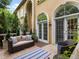 Charming outdoor patio with comfortable seating and lush landscaping at 425 Steele St, Denver, CO 80206