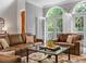 Living room with hardwood floors, a large window, couches, and natural light at 425 Steele St, Denver, CO 80206