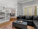 Open concept with hardwood floors, dining area, and cozy living space at 425 Steele St, Denver, CO 80206