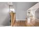 Bright hallway with hardwood floors and lots of light at 1034 N Logan St # 2W, Denver, CO 80203