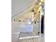 Glass enclosed shower with bench, white subway tile, and mosaic tile flooring at 1034 N Logan St # 2W, Denver, CO 80203