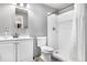 Bright bathroom with a shower and white vanity, exuding a fresh and clean feel at 5090 Golden Valley Trl, Castle Rock, CO 80109