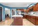 Spacious kitchen with stainless steel appliances and central island for cooking and entertaining at 5090 Golden Valley Trl, Castle Rock, CO 80109
