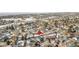 Aerial view of a house in a residential neighborhood with surrounding houses and streets visible at 5284 Willow Ct, Castle Rock, CO 80104