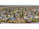 Aerial view of home situated in a tranquil, tree-filled neighborhood at 5556 S Sedalia St, Centennial, CO 80015