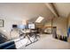 Office loft with skylight and view of stairs at 830 S Vance St # F, Lakewood, CO 80226