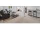 Finished basement with bar, seating, and bedroom that offers versatile living space at 6863 S Detroit Cir, Centennial, CO 80122