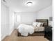 Bedroom with white walls and minimalist design at 3380 Longwood Ave, Boulder, CO 80305