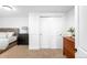 Bedroom with white walls, closet and furnishings at 3380 Longwood Ave, Boulder, CO 80305