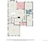 Detailed floor plan showcasing the layout of the main level of the home at 5736 Cadara Way, Parker, CO 80134