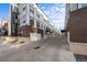 Row of modern townhome garages showing attached units and clean architectural lines at 4062 W 16Th Ave, Denver, CO 80204