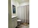 Clean bathroom with a shower/tub combo and updated vanity at 4680 Thistle Dr, Brighton, CO 80601