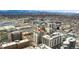 Expansive aerial view of the city showcasing the building's prime location and surrounding cityscape views at 2 Adams St # 608, Denver, CO 80206