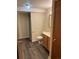 Bathroom featuring sink with vanity, toilet, and glass-enclosed shower at 2043 S Salida St, Aurora, CO 80013