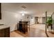 Inviting basement area featuring hard surface floors and separate carpeted living space at 9650 W 35Th Ave, Wheat Ridge, CO 80033