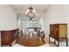 Bright dining room offering a view to other rooms and natural light at 1089 E 131St Dr, Thornton, CO 80241