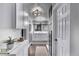 Modern bathroom featuring sleek cabinets, mirrors, and a bright design with clean lines at 10262 S Royal Eagle Ln, Highlands Ranch, CO 80129