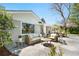 Charming outdoor patio with comfortable seating and dining area at 21 Fairway Ln, Littleton, CO 80123
