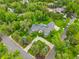 Expansive estate featuring a large home, lush landscaping, circular driveway, and mature trees in a serene setting at 980 E Tufts Ave, Cherry Hills Village, CO 80113