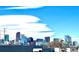 Great view of the Denver skyline from the rooftop deck, with vibrant blue sky at 3720 Jason St, Denver, CO 80211