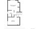 Floorplan presents a primary bedroom, bathroom, hallway, and bedroom with labeled dimensions at 21743 Farmingdale Ct, Parker, CO 80138