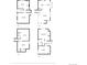 Set of floorplans including levels 1, 2, 3, and 4, each with labeled dimensions at 21743 Farmingdale Ct, Parker, CO 80138
